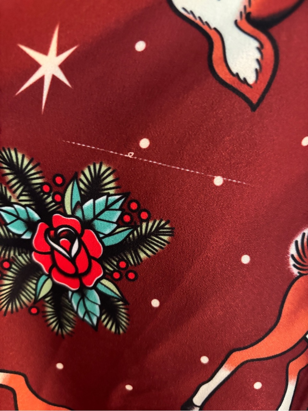 Sourpuss Deer Me Reindeer Print Sweets Skirt - Picture 10 of 10